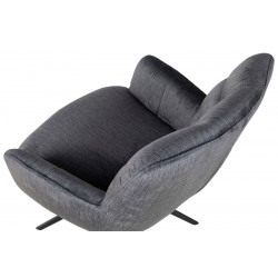 Benno Swivel Dining Chair Grey